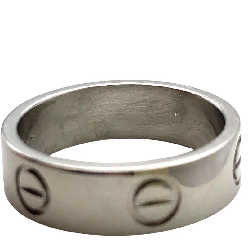 Cartier Love Ring in Platinum Pt950 - Timeless Elegance