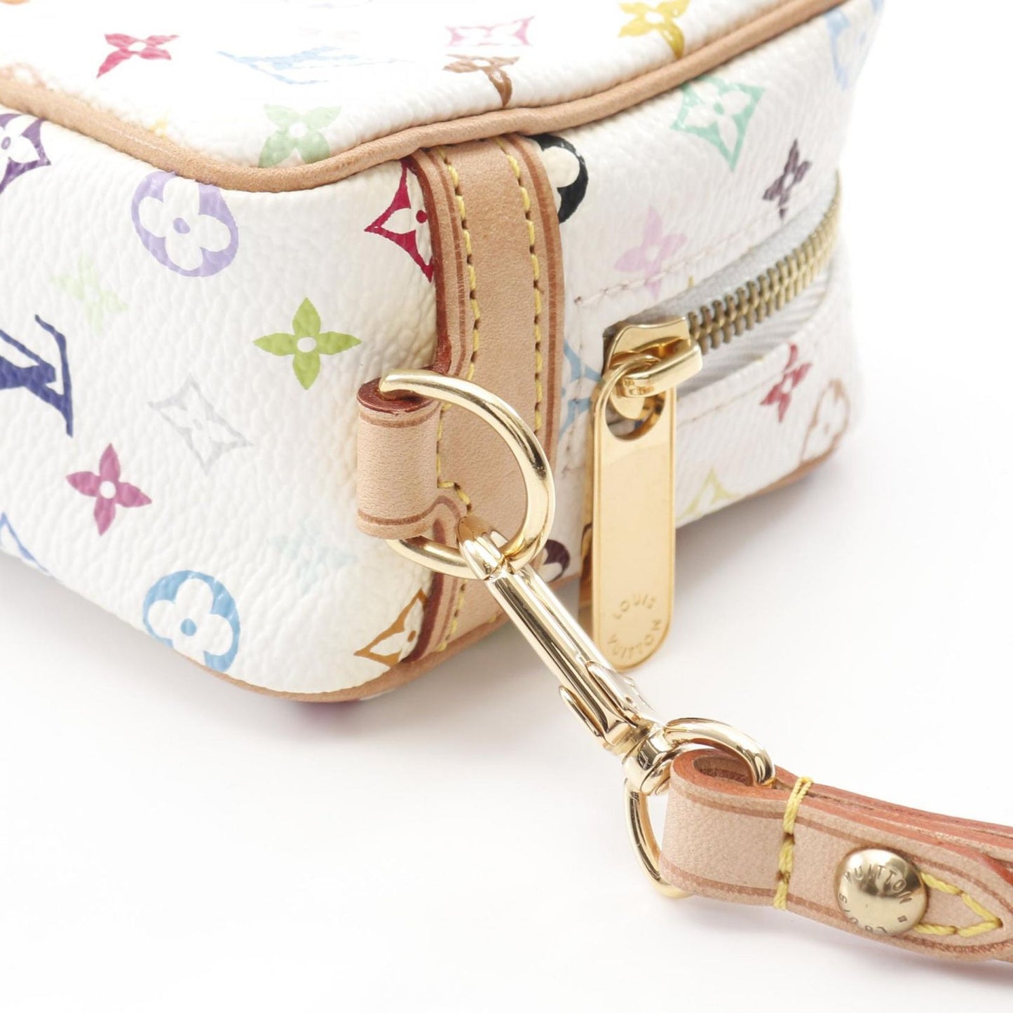 Louis Vuitton Monogram Multicolor Wapiti Pouch - White