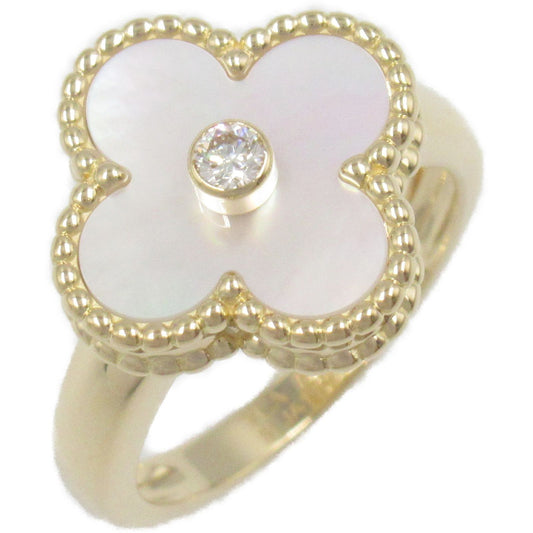 Van Cleef & Arpels Vintage Alhambra Mother of Pearl Ring in 18K Gold