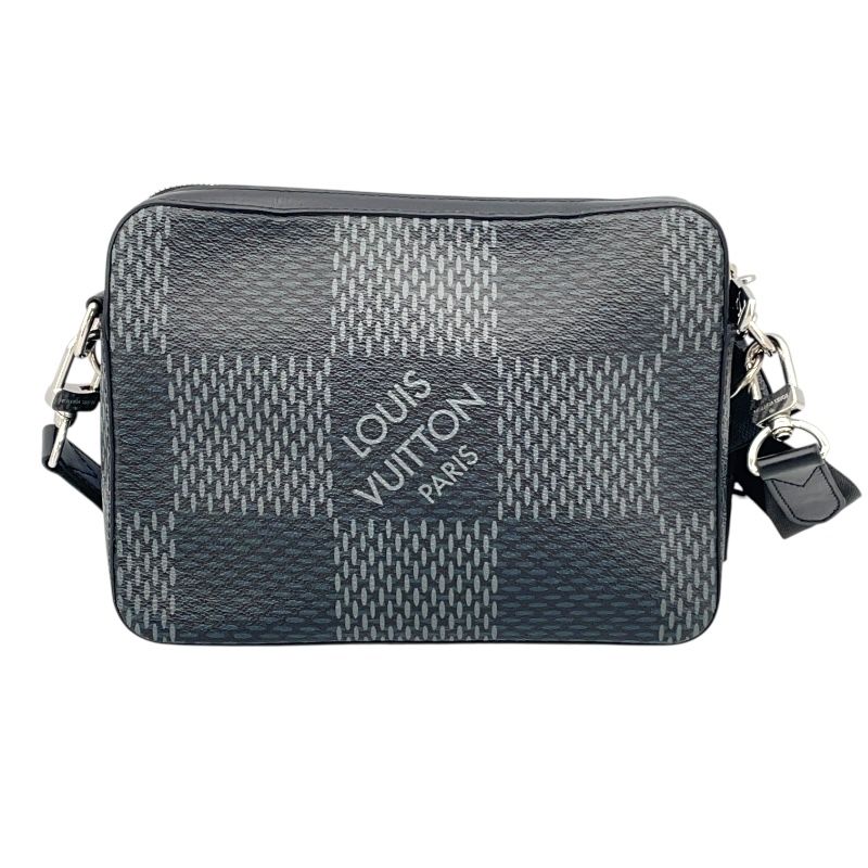 Louis Vuitton Trio Messenger Bag - Black Damier Graphite 3D