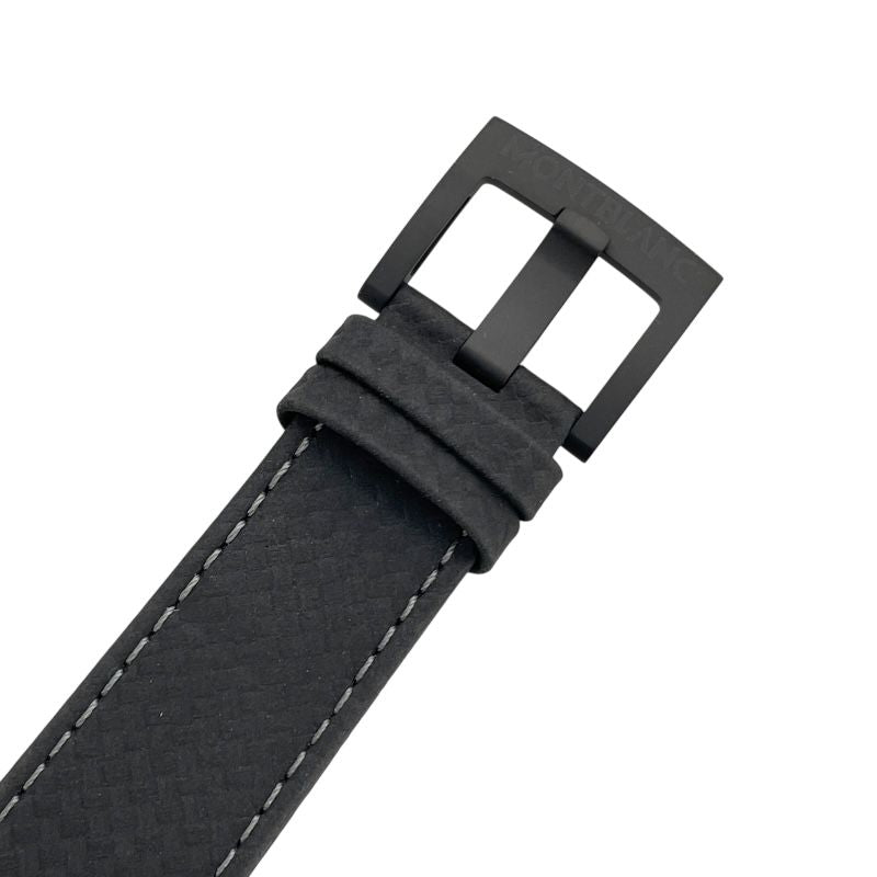 Montblanc Timewalker 113876 Black SS/Leather Automatic Men's Watch