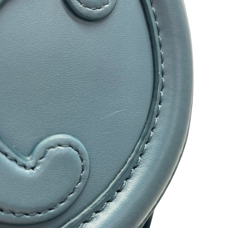 CELINE Oval Purse Shoulder Bag in Blue Leather - Exquisite Craftsmanship