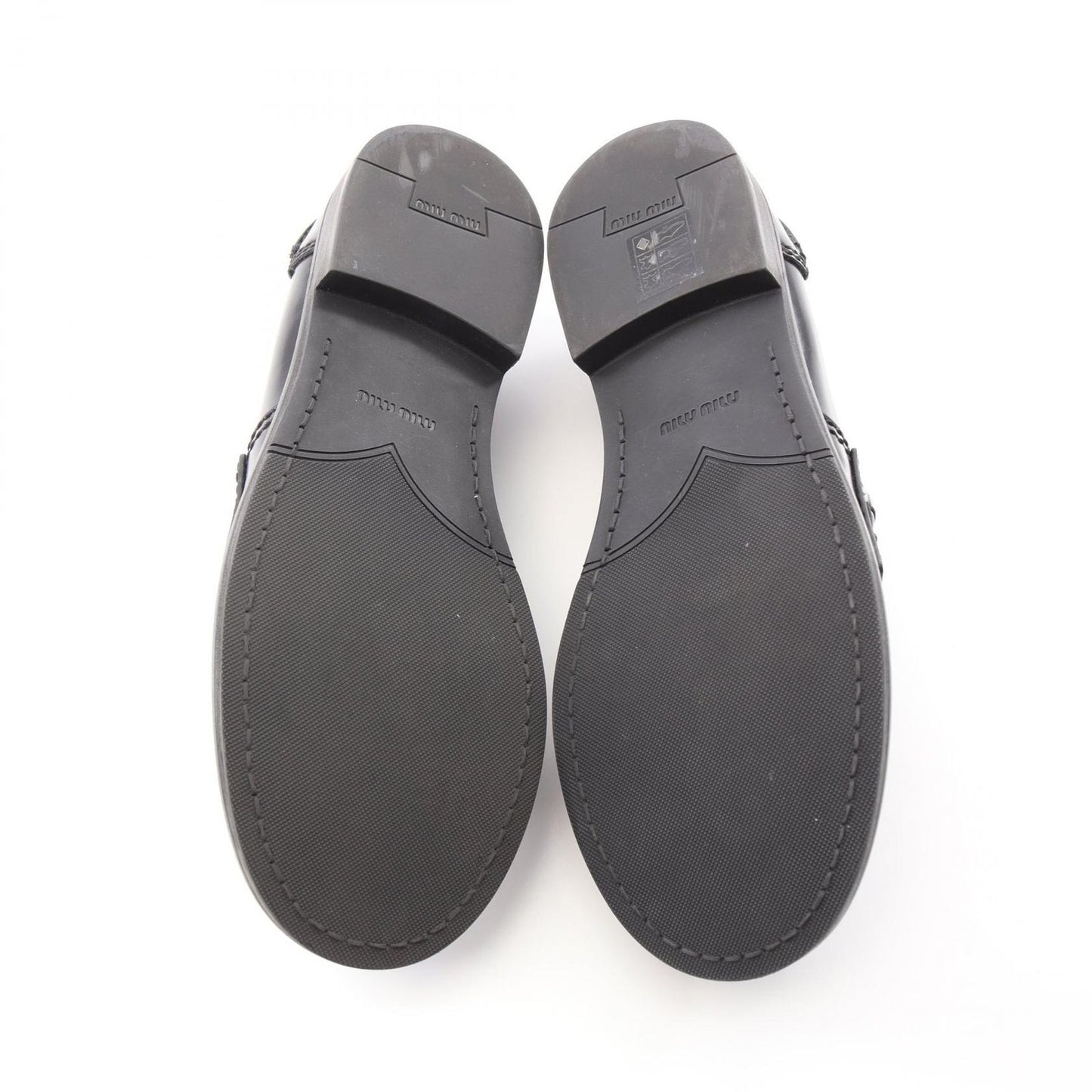 Miu Miu Penny Loafers in Black Leather - Timeless Elegance