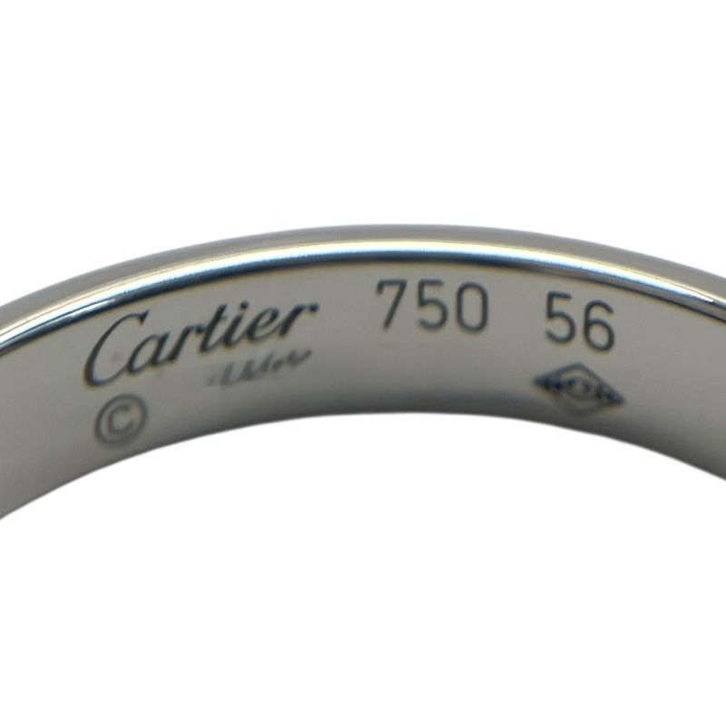 Cartier Mini Love Ring in 750WG - Exquisite Silver Jewelry