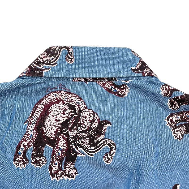 Louis Vuitton Chapman Brothers Elephant Shirt - Blue Cotton M