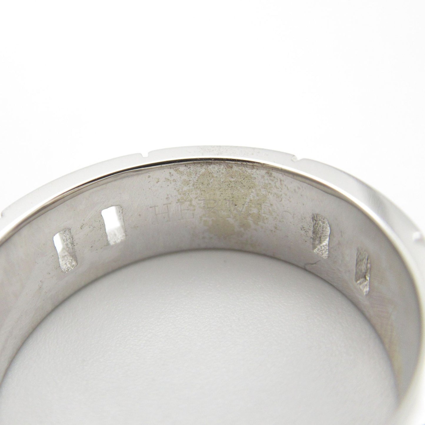 HERMES Hercules Ring in K18 White Gold - Unisex Elegance