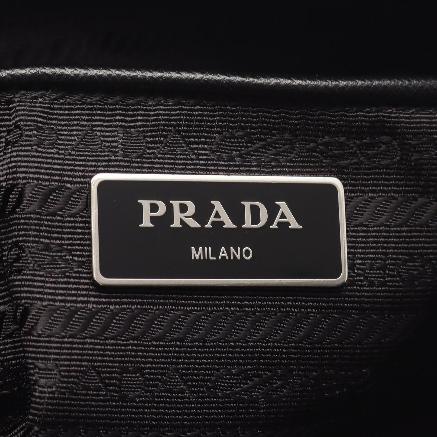 PRADA Black Nylon & Saffiano Leather 2-Way Tote Bag