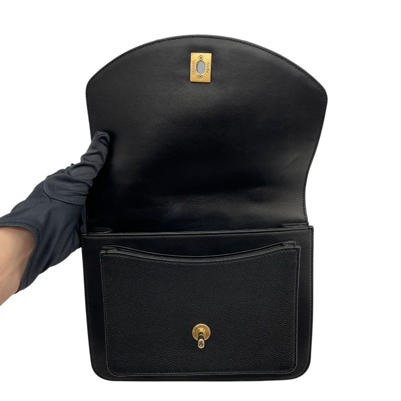 CHANEL Chain Shoulder Bag AS0785 - Black & Gold - Luxurious Lambskin