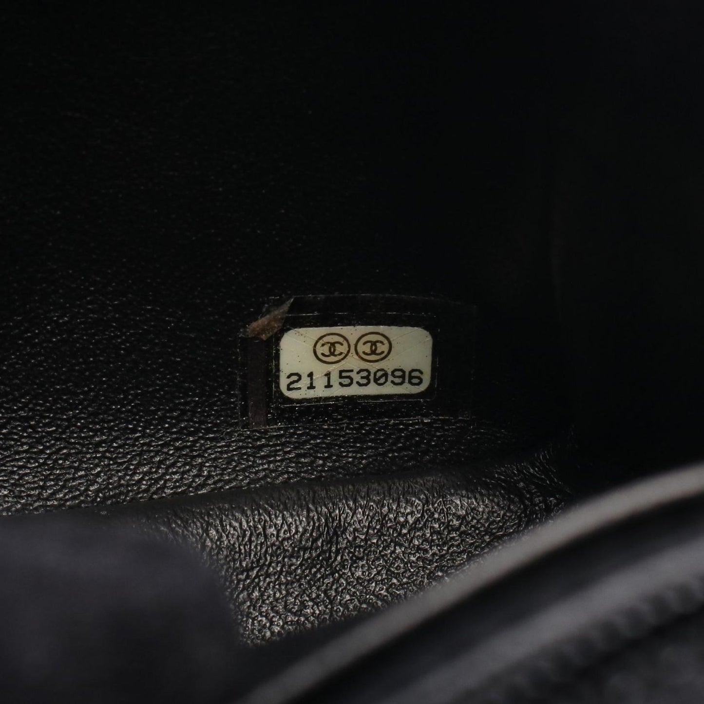 CHANEL Chevron V-Stitch Shoulder Bag in Black Patent Leather