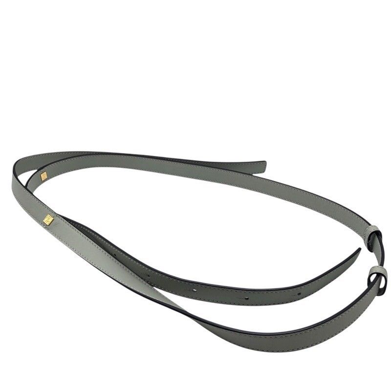 LOEWE Hammock Drawstring Mini Bag in Ash Grey with Gold Hardware