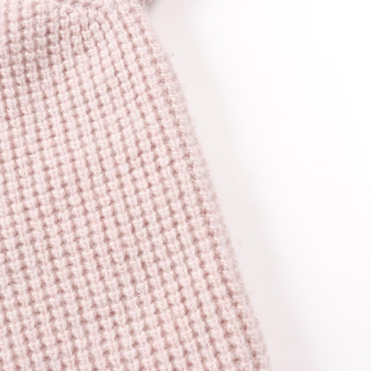 MAISON KITSUNE Handwriting Comfort Cardigan in Pink Wool