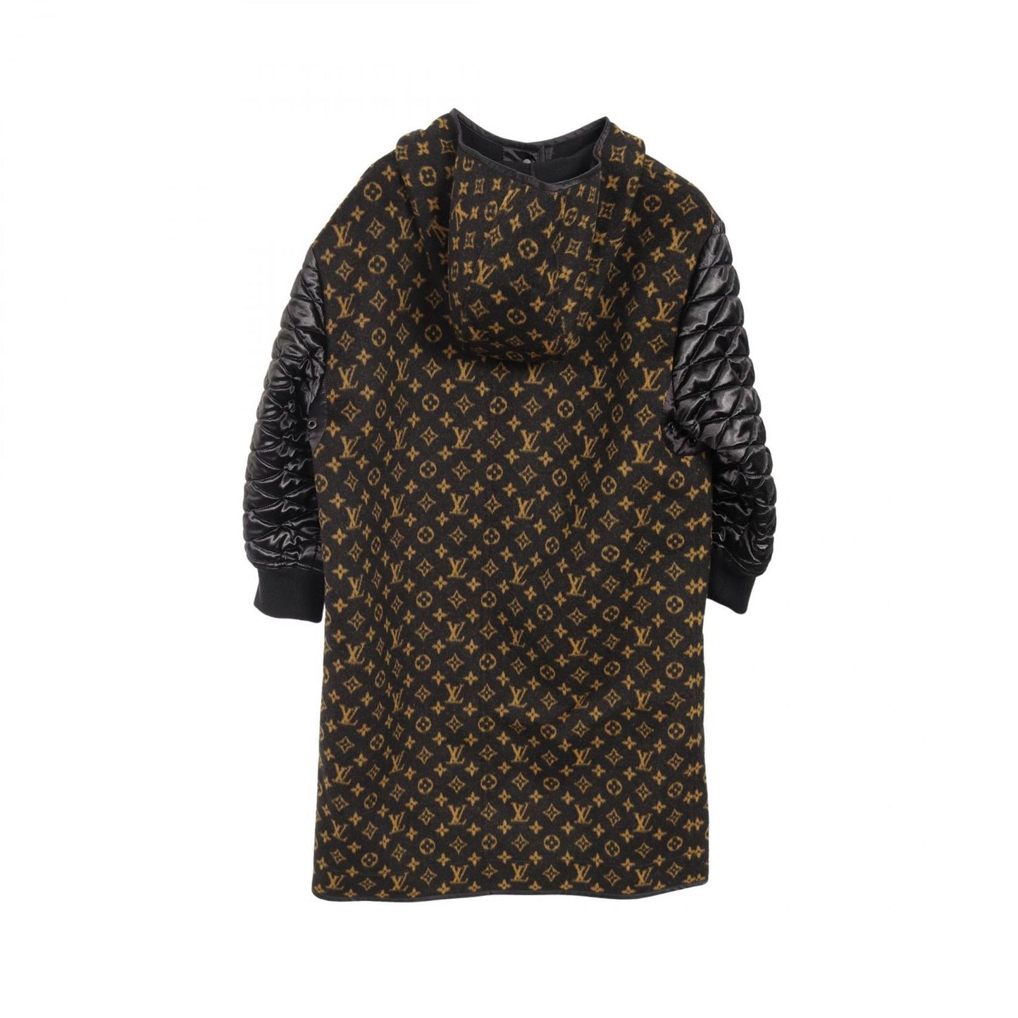 Louis Vuitton Monogram Wool Coat - Timeless Elegance in Black