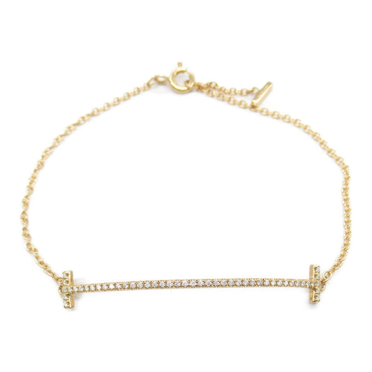 TIFFANY & CO T-Smile Diamond Bracelet in 18K Pink Gold