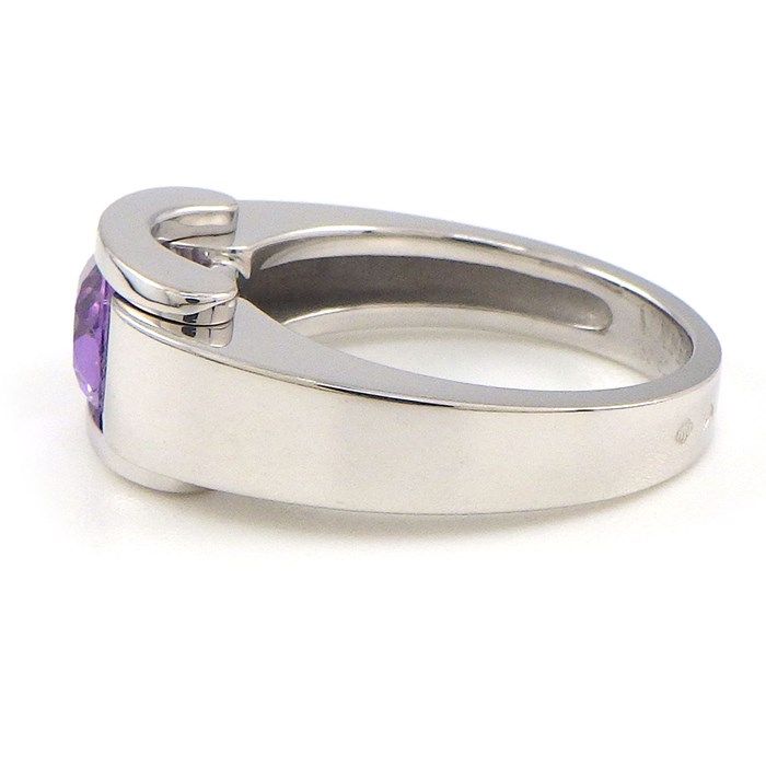 MAUBOUSSIN Oval-Cut Amethyst Ring in K18 White Gold