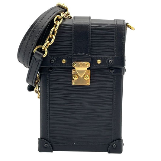 Louis Vuitton Vertical Trunk Chain Shoulder Bag - Noir Epi Leather