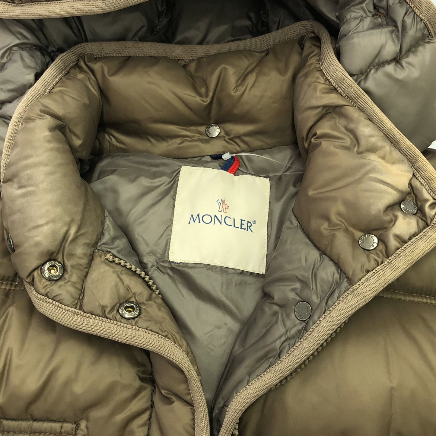 MONCLER Brown Down Coat - Timeless Elegance & Warmth