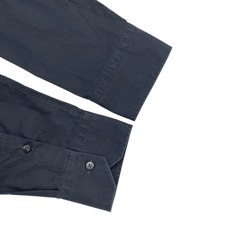 Fendi Logo Embroidered Cotton Shirt - Black, Size 40, 2018