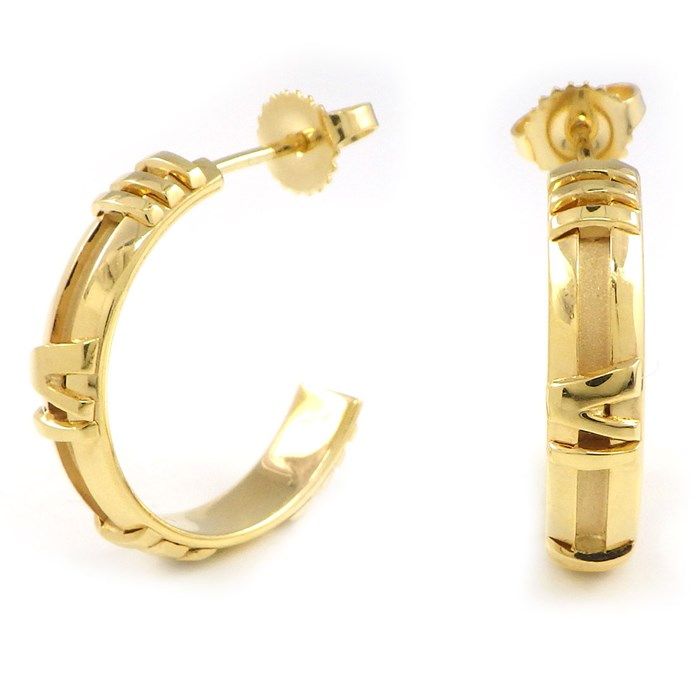 Tiffany & Co. Atlas Hoop Earrings in K18 Yellow Gold