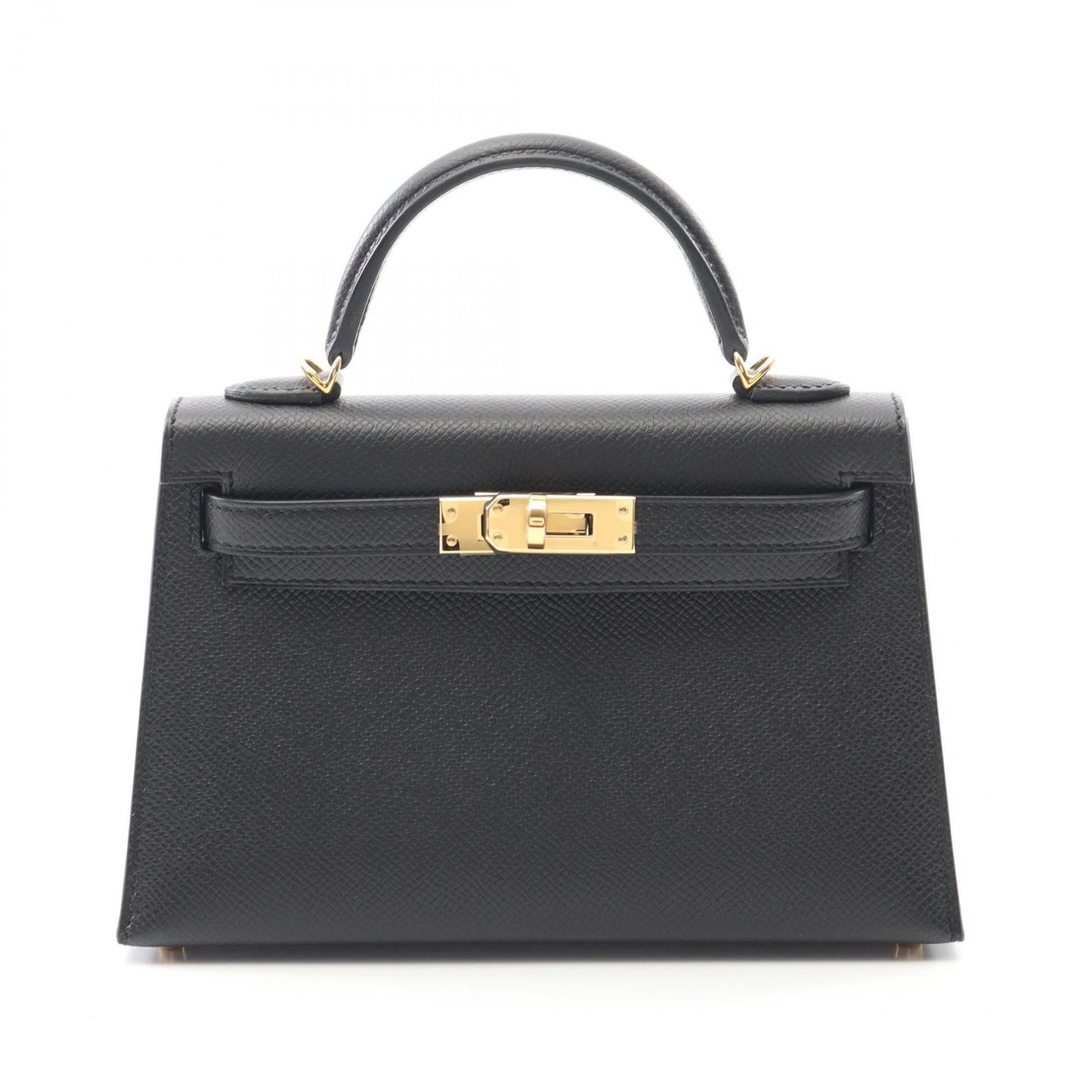 HERMES Mini Kelly 2 Handbag in Black - Unused Luxury