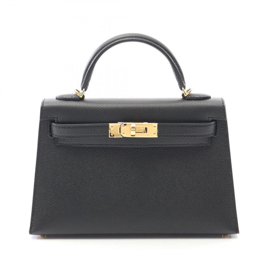 HERMES Mini Kelly 2 Handbag in Black - Unused Luxury