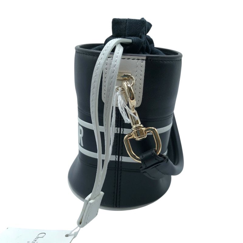 Christian Dior Vibe Micro Bucket Shoulder Bag - Navy & White