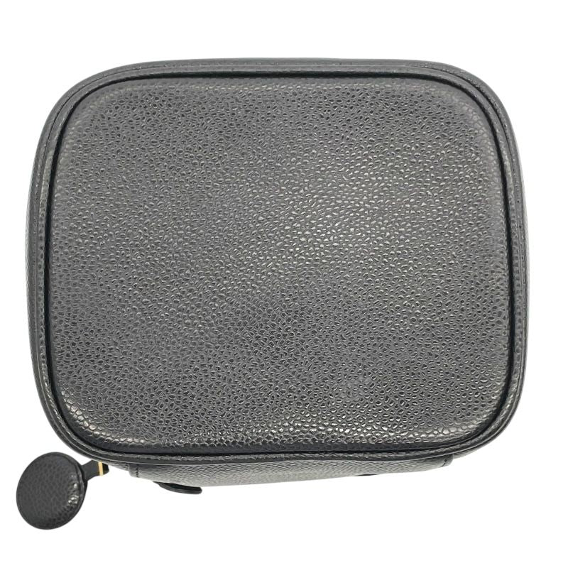 CHANEL Coco Mark Vanity Bag A01998 in Black Caviar Leather