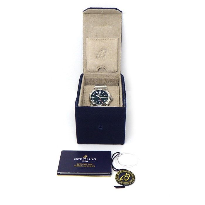 Breitling Chronomat A32398101L1A1 Green Dial GMT Automatic Watch