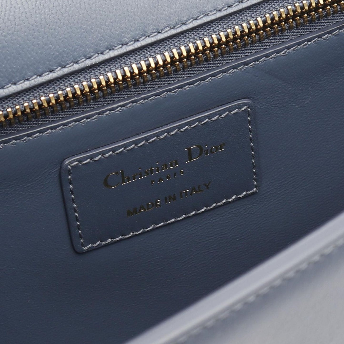 Dior 30 Montaigne Blue Leather Shoulder Bag - Exquisite Craftsmanship