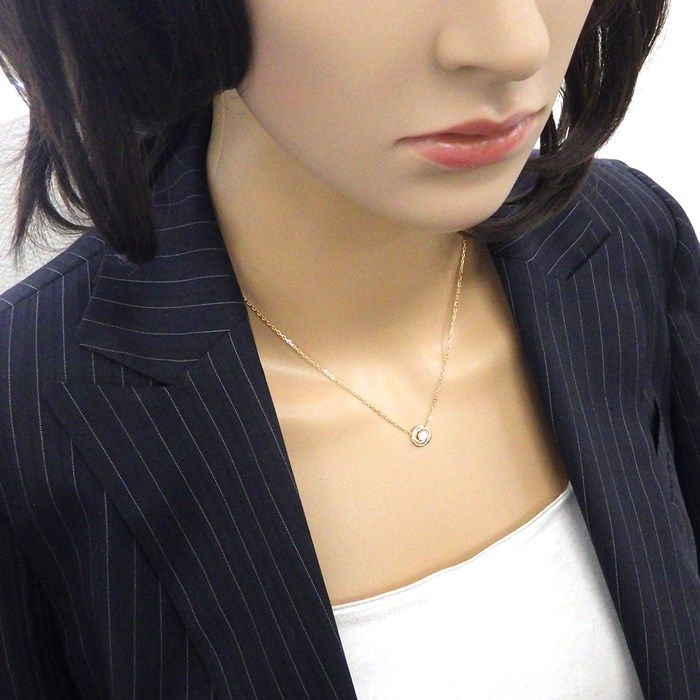 Cartier Trinity Necklace with Diamond - 18K Gold Tri-Color Elegance