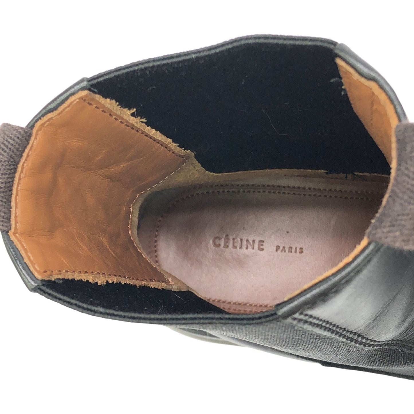 CELINE Black Leather Boots - Timeless Elegance in Size 37.5