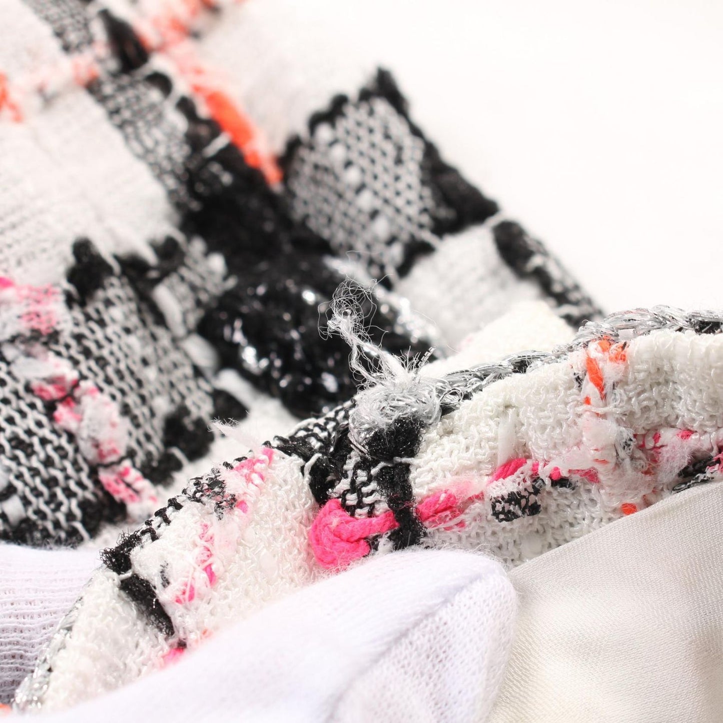 CHANEL Tweed Dress in White & Multicolor - Timeless Elegance