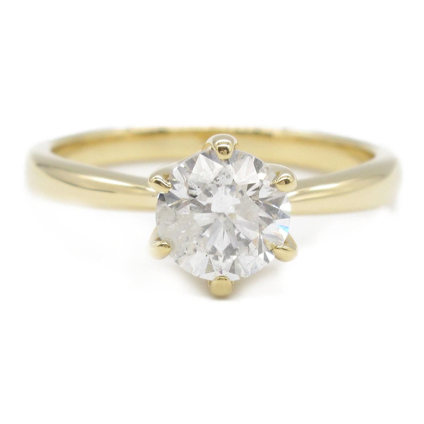 Exquisite K18 Yellow Gold Diamond Ring - 0.993ct Luxury Jewelry