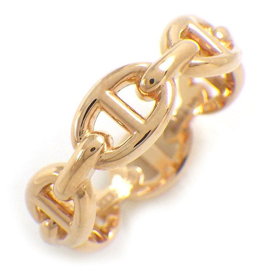 HERMES Chaine d'Ancre Ring in K18 Pink Gold - Size 11