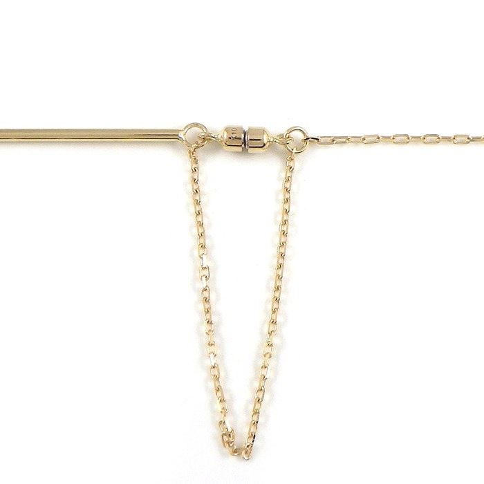 K10YG V-Shape Bar Bracelet - Exquisite Craftsmanship