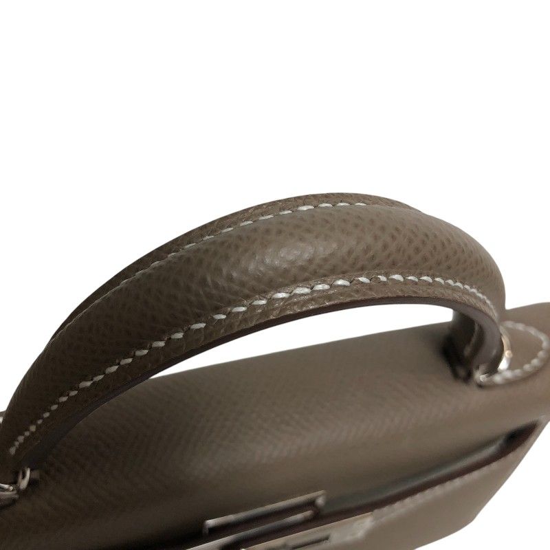 HERMES Mini Kelly 2 in Etoupe with Silver Hardware - Exquisite Craftsmanship