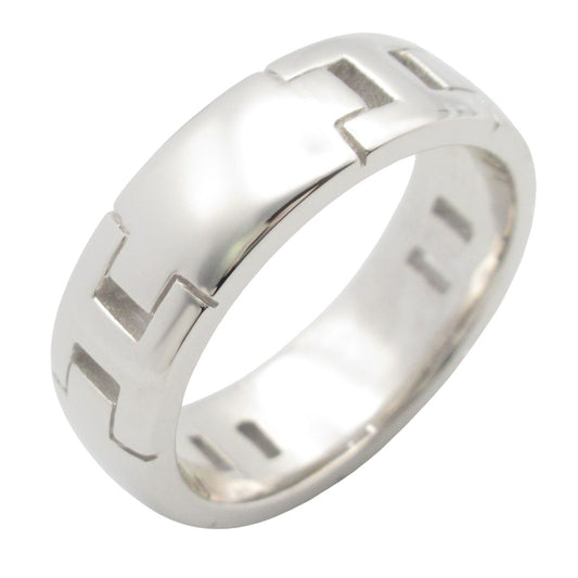 HERMES Hercules Ring in K18 White Gold - Unisex Elegance