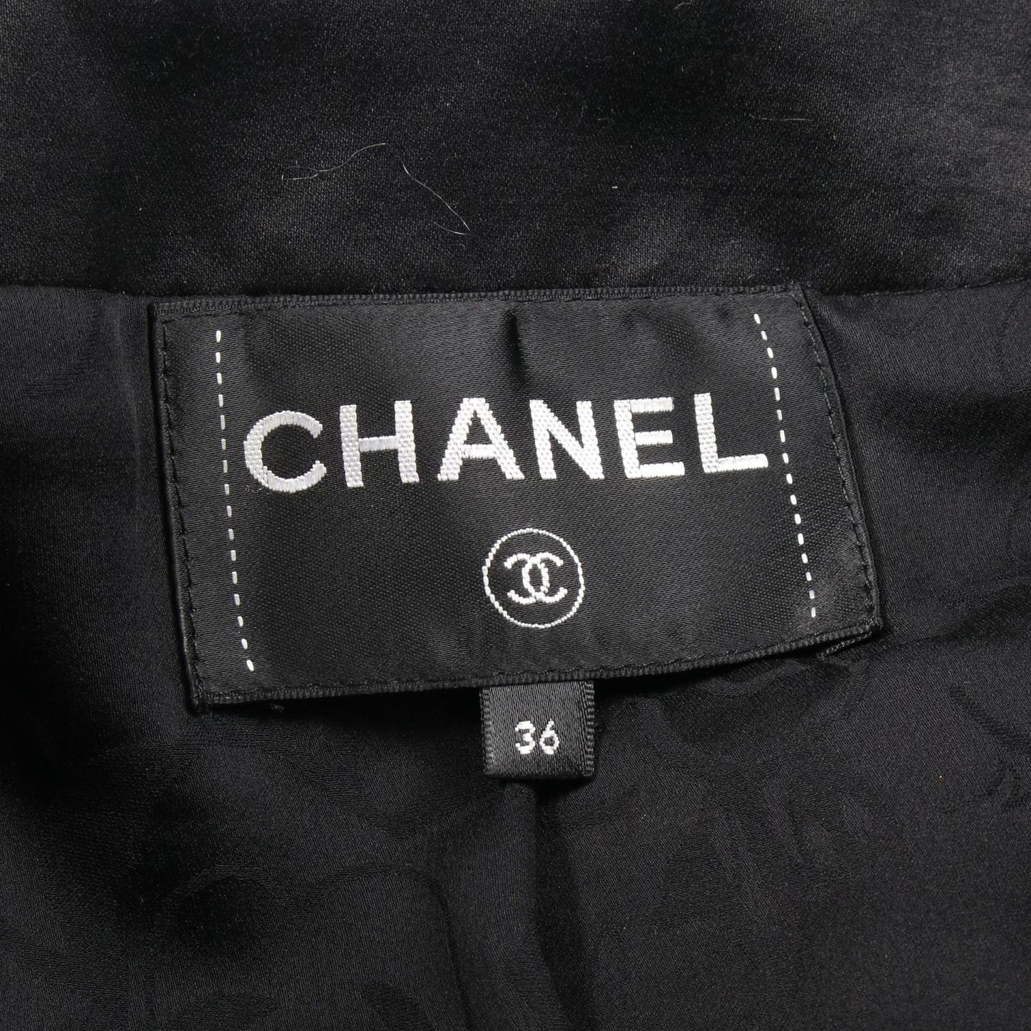 CHANEL No-Collar Jacket with Coco Mark Buttons - Timeless Elegance