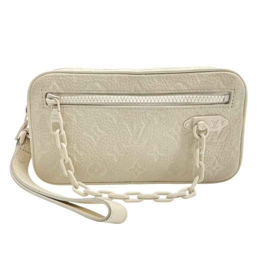 Louis Vuitton Pochette Volga M53551 in Powder White Monogram Empreinte