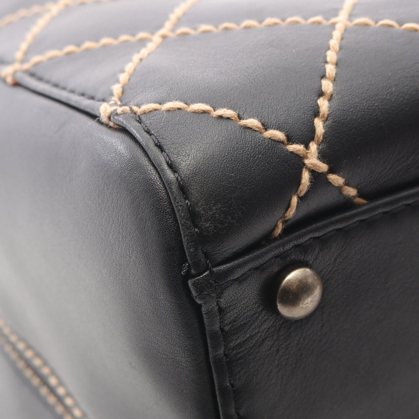CHANEL Wild Stitch Handbag in Black Leather - Timeless Elegance