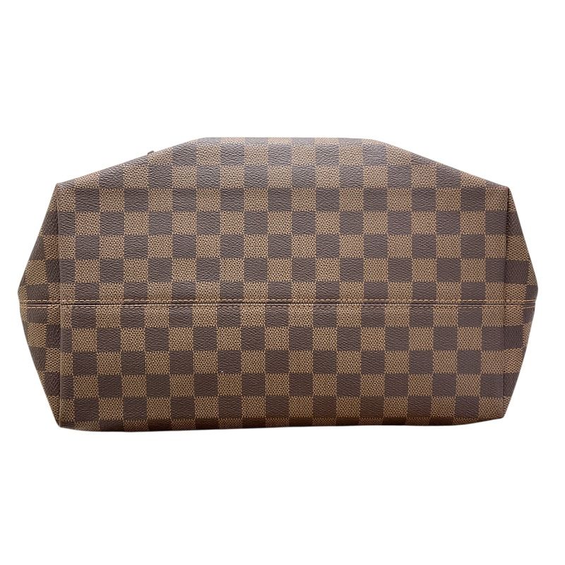 Louis Vuitton Iena MM Brown Damier Canvas Tote Bag - Authentic Luxury