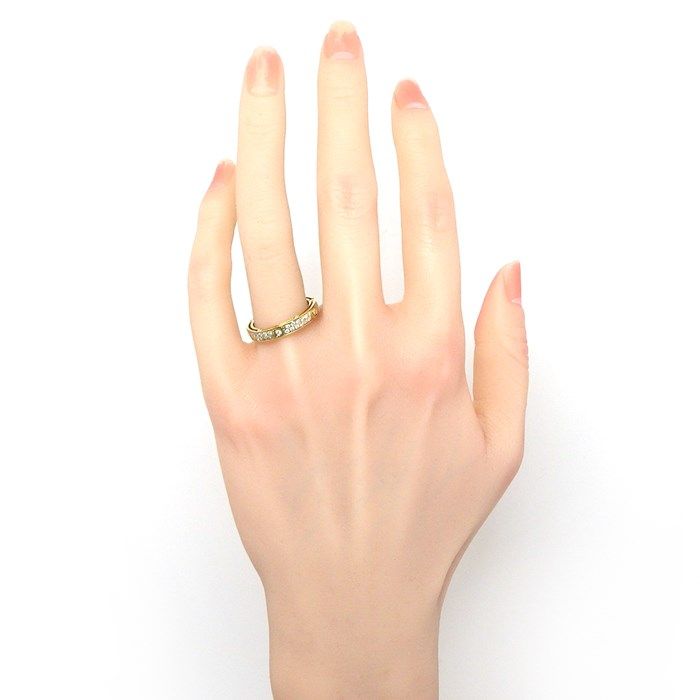 Damiani D.SIDE Full Eternity Diamond Ring in 18K Yellow Gold