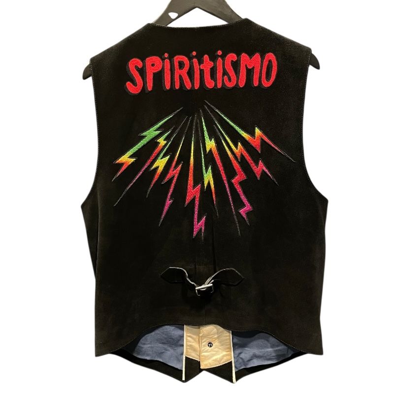 GUCCI x Bugs Bunny Stone-Embellished Nubuck Leather Vest - Black