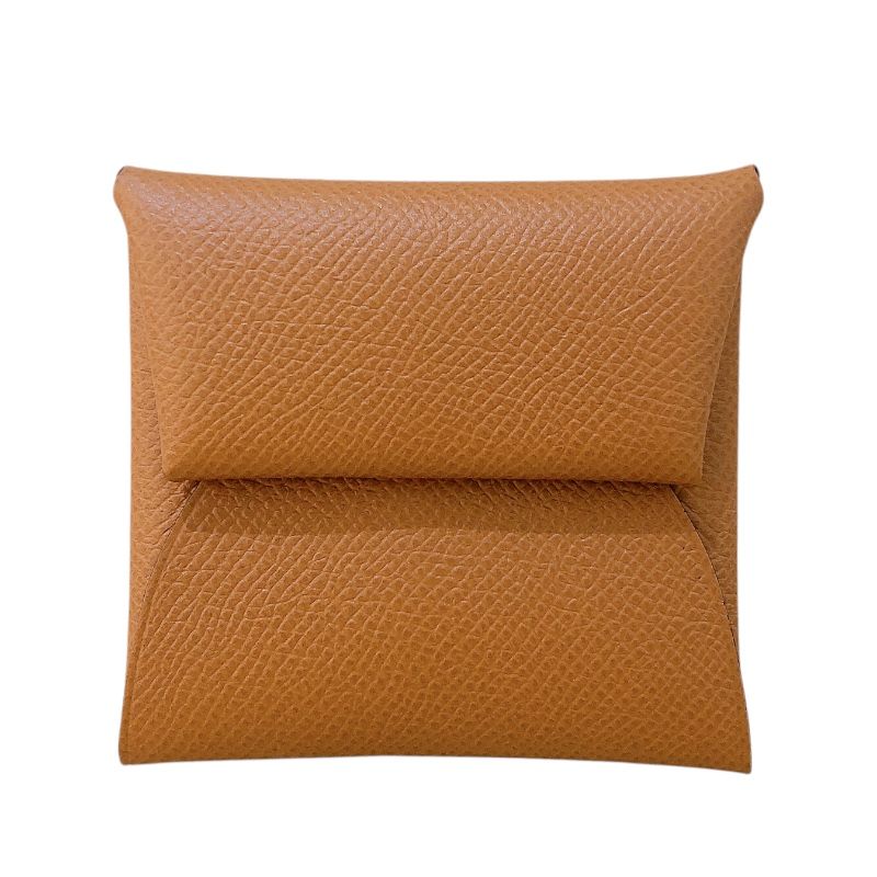 HERMES Bastia Coin Case in Gold with Silver Hardware - Unused Luxury