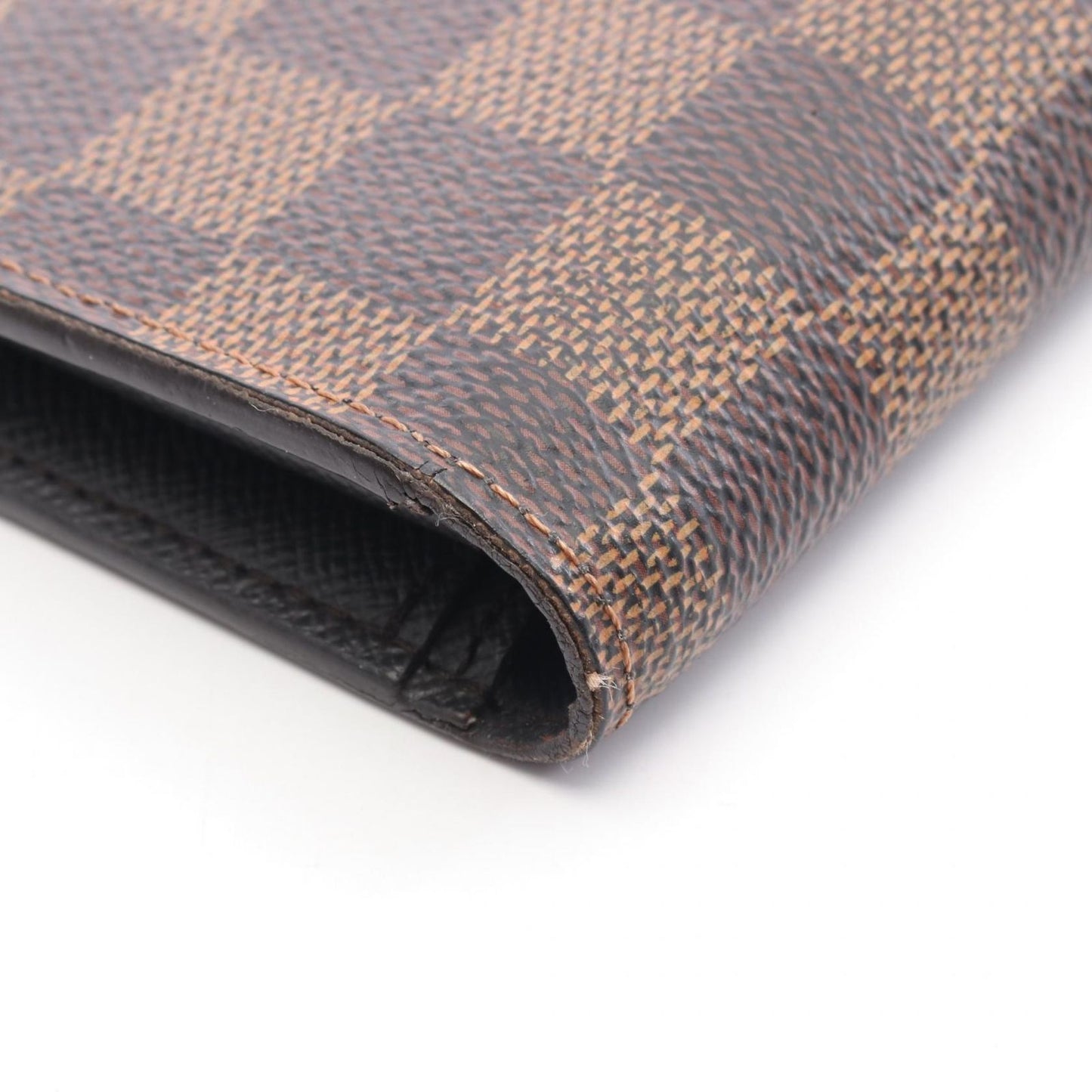 Louis Vuitton Portefeuille Brazza Wallet in Ebeune Canvas