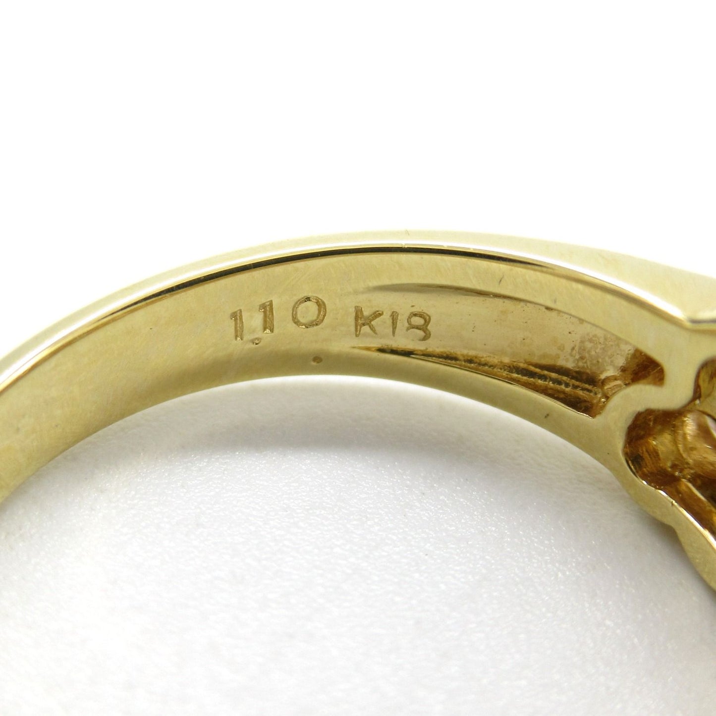 Exquisite K18 Yellow Gold Diamond Ring - 1.10ct Luxury Jewelry