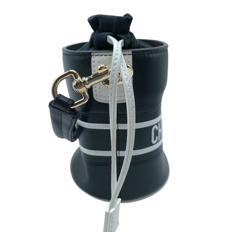 Christian Dior Vibe Micro Bucket Shoulder Bag - Navy & White