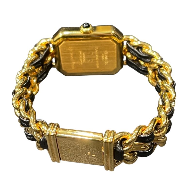 CHANEL Première S H0001 Gold Plated Leather Quartz Women's Watch