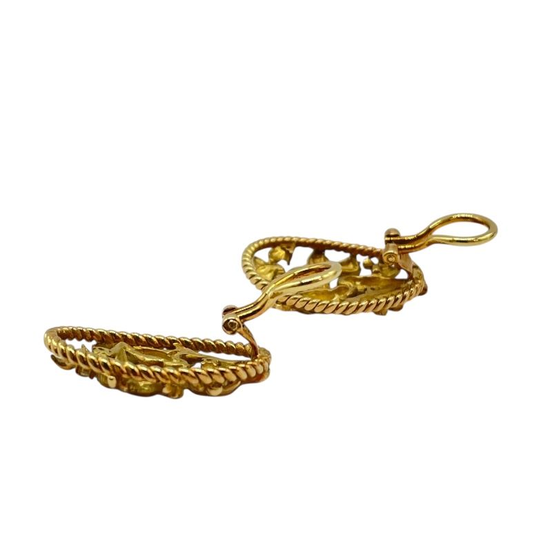 TASAKI K18YG Diamond Earrings - Exquisite Yellow Gold Elegance