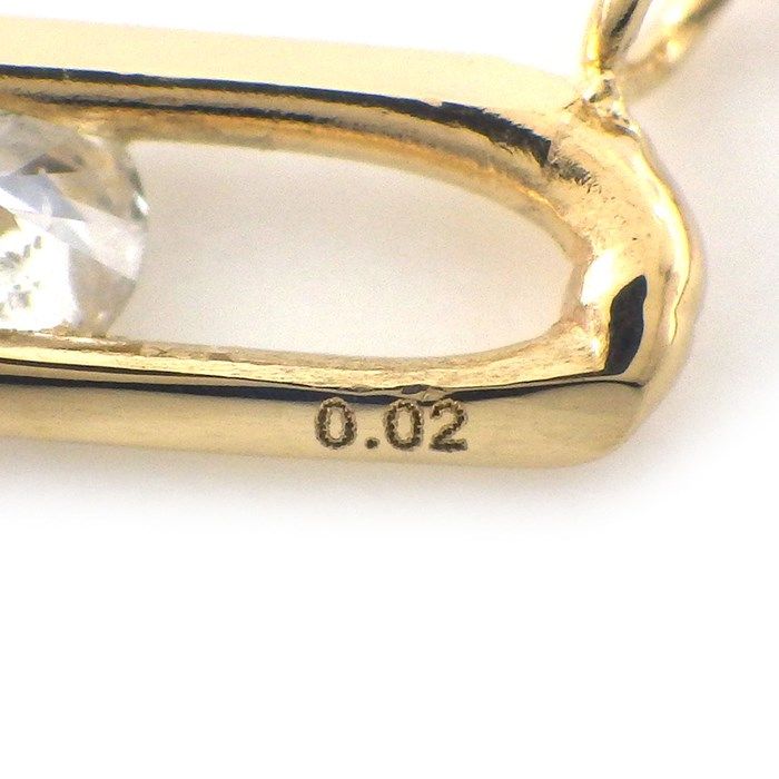 Exquisite K18YG Diamond Link Necklace - 0.02ct Elegance