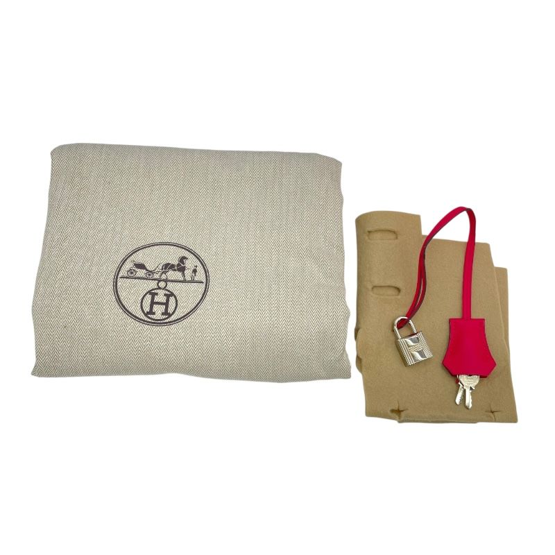 HERMES Birkin 35 D Stamp Rose Extreme with Silver Hardware